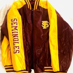 Vintage 90’s Florida State (fsu) varsity leather jacket 🧥🌞🏈